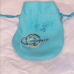 Tiffany & Co Silver/Rubedo Metal Interlocking Ring